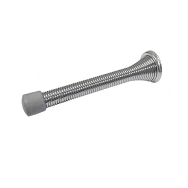 Cal-Royal 3-1/8 Heavy Duty Flexible Door Stop Screw and Metal Base, US26 Bright Chrome HDFS3-26 - main